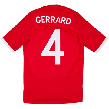 2010-11 England Away Shirt Gerrard #4 - 8/10 - (XS)