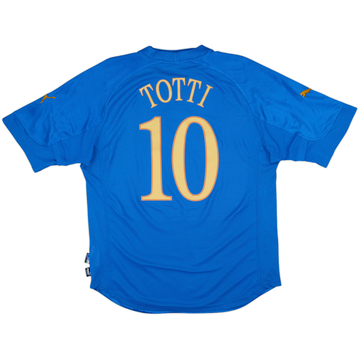 2004-06 Italy Home Shirt Totti #10 - 8/10 - (L)