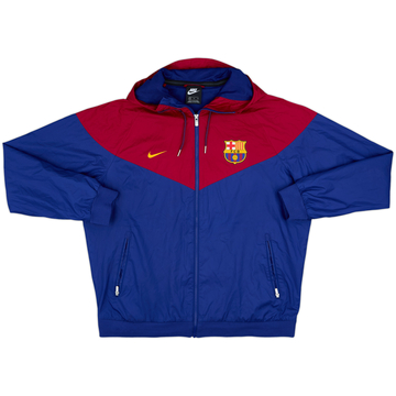 2018-19 Barcelona Nike Hooded Track Jacket - 8/10 - (XL)