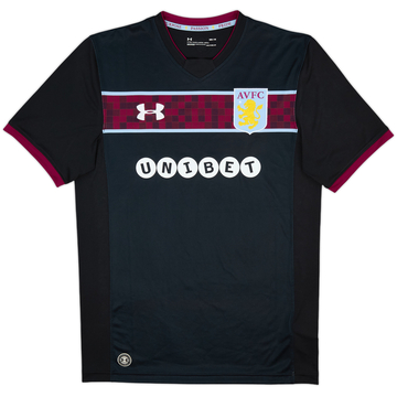 2017-18 Aston Villa Signed Away Shirt Downs - 10/10 - (M)