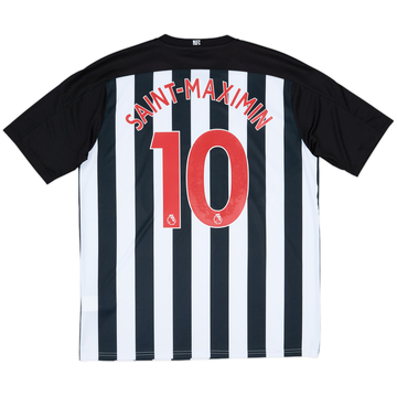 2020-21 Newcastle Home Shirt Saint-Maximin #10 - 10/10 - (XL)
