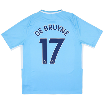 2017-18 Manchester City Home Shirt De Bruyne #17 - 10/10 - (L)