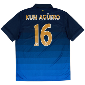 2014-15 Manchester City Away Shirt Kun Aguero #16 - 10/10 - (L)