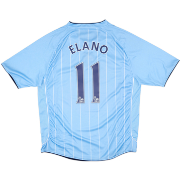 2007-08 Manchester City Home Shirt Elano #11 - 8/10 - (XL)