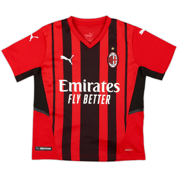 2021-22 AC Milan Home Shirt - 9/10 - (S.Boys)