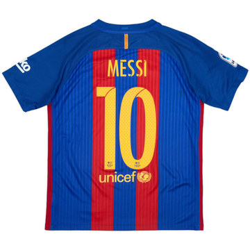 2016-17 Barcelona Home Shirt Messi #10 - 8/10 - (XL.Boys)