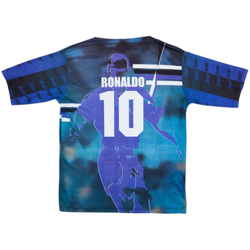 1997-98 Inter Milan Graphic Shirt Ronaldo #10 - 8/10 - (L)