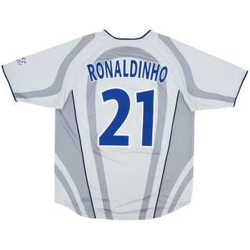 2001-02 Paris Saint-Germain Away Shirt Ronaldinho #21 - 8/10 - (L)