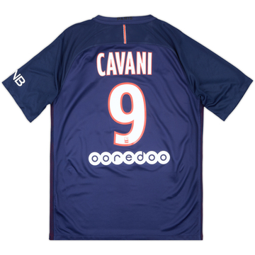 2016-17 Paris Saint-Germain Home Shirt Cavani #9 - 7/10 - (M)
