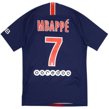 2018-19 Paris Saint-Germain Authentic Home Shirt Mbappe #7 - 8/10 - (S)