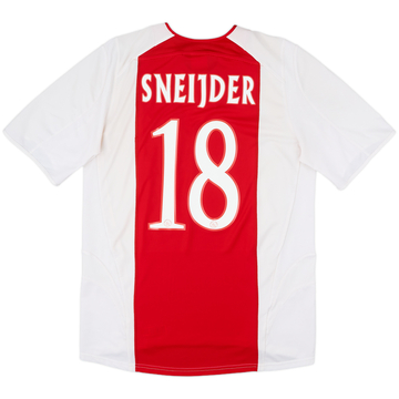 2005-06 Ajax Home Shirt Sneijder #18 - 8/10 - (M)
