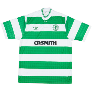 1987-89 Celtic Centenary Home Shirt - 8/10 - (M)