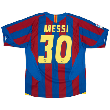 2005-06 Barcelona Home Shirt Messi #30 - 8/10 - (M)
