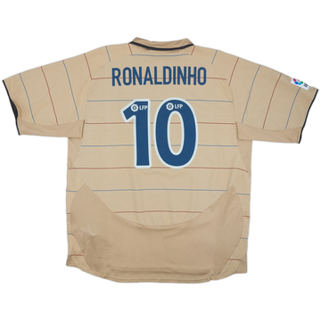 2003-05 Barcelona Away Shirt Ronaldinho #10 - 8/10 - (XXL)