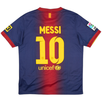 2012-13 Barcelona Home Shirt Messi #10 - 9/10 - (L.Boys)