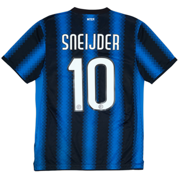 2010-11 Inter Milan Home Shirt Sneijder #10 - 8/10 - (M)