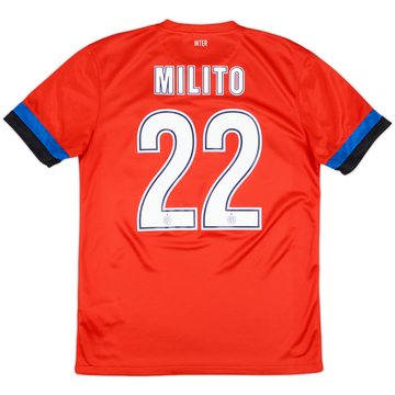 2012-13 Inter Milan Away Shirt Milito #22 - 7/10 - (M)