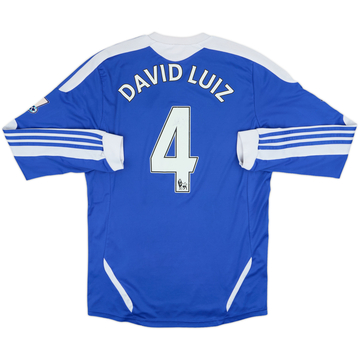 2011-12 Chelsea Home L/S Shirt David Luiz #4 - 6/10 - (M)