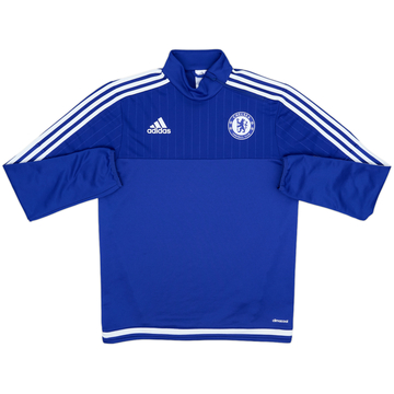 2015-16 Chelsea adidas 1/4 Zip Sweat Top - 8/10 - (S)
