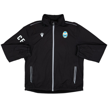 2017-18 SPAL Staff Issue Macron Hooded Rain Jacket CF - 8/10 - (XXL)