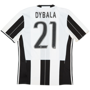 2016-17 Juventus Authentic Home Shirt Dybala #21 - 4/10 - (L)