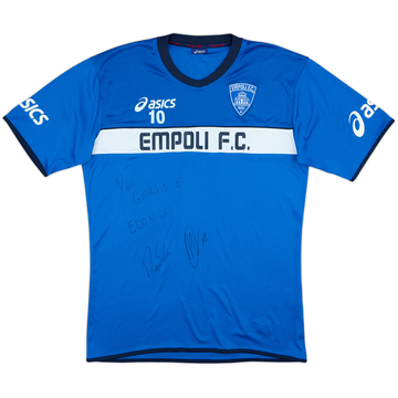 2010-11 Empoli Signed Player Issue Asics Training Shirt #10 - 8/10 - (L)