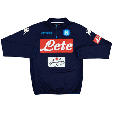 2017-18 Napoli Kappa 1/4 Zip Training Top - 8/10 - (L)