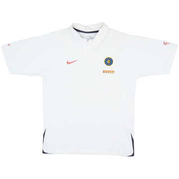 2005-06 Inter Milan Nike 1/4 Zip Polo Shirt - 6/10 - (M)
