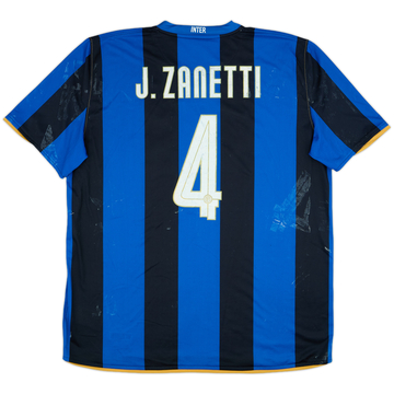 2009-10 Inter Milan Home Shirt Zanetti #4 - 3/10 - (XXL)