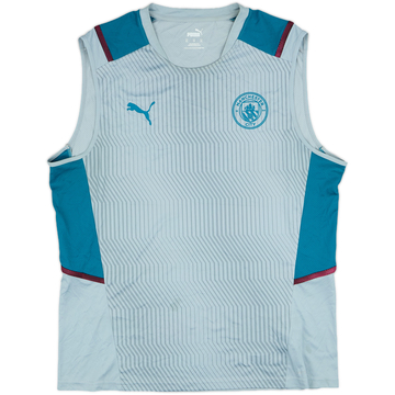 2021-22 Manchester City Puma Training Vest - 8/10 - (XL)