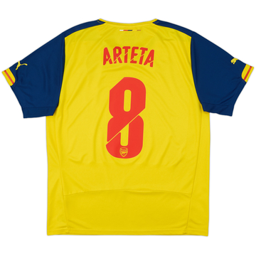 2014-15 Arsenal Away Shirt Arteta #8 - 7/10 - (L)