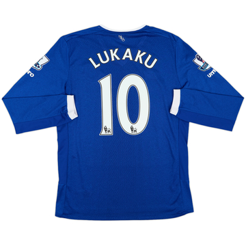 2015-16 Everton Home L/S Shirt Lukaku #10 - 9/10 - (M)