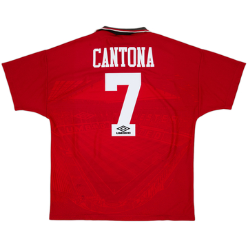1994-96 Manchester United Home Shirt Cantona #7 - 7/10 - (XL)
