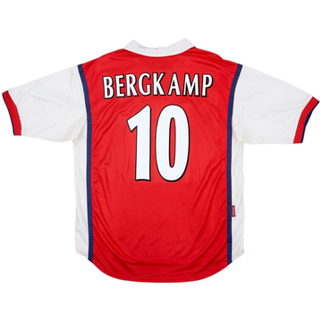1998-99 Arsenal Home Shirt Bergkamp #10 - 7/10 - (L)