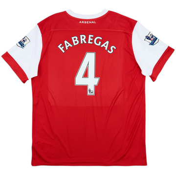 2010-11 Arsenal Home Shirt Fabregas #4 - 7/10 - (XL)