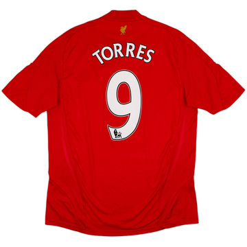 2008-10 Liverpool Home Shirt Torres #9 - 6/10 - (L)