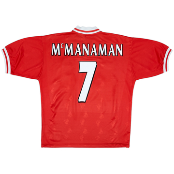 1996-98 Liverpool Home Shirt McManaman #7 - 6/10 - (L)