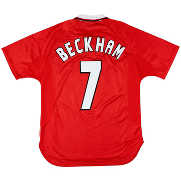 1997-00 Manchester United CL Shirt Beckham #7 - 8/10 - (M)