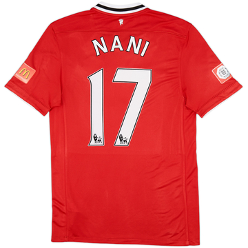 2011-12 Manchester United Home Shirt Nani #17 - 8/10 - (M)
