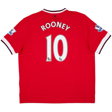 2014-15 Manchester United Home Shirt Rooney #10 - 10/10 - (XXL)