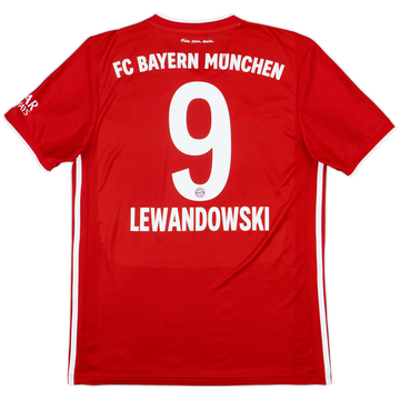 2020-21 Bayern Munich Home Shirt Lewandowski #9 - 8/10 - (M)