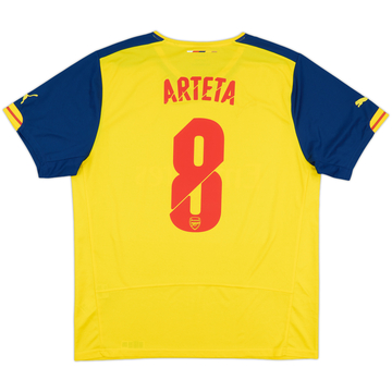 2014-15 Arsenal Away Shirt Arteta #8 - 8/10 - (XL)