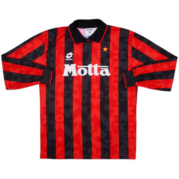 1993-94 AC Milan Home L/S Shirt - 8/10 - (L)