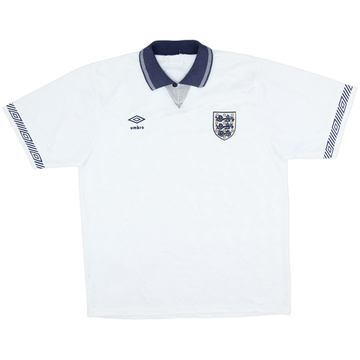 1990-92 England Home Shirt - 9/10 - (XL)