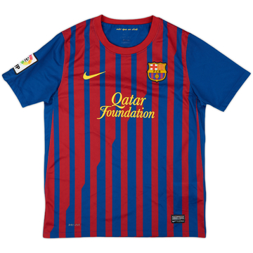 2011-12 Barcelona Home Shirt - 8/10 - (L.Boys)
