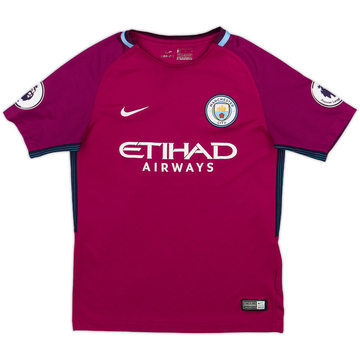 2017-18 Manchester City Away Shirt - 6/10 - (M.Boys)