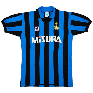 1990-91 Inter Milan Home Shirt #18 - 9/10 - (M)