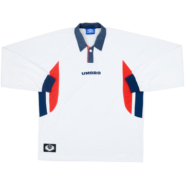 1998-00 Umbro Template L/S Shirt (England) - 8/10 - (XL)