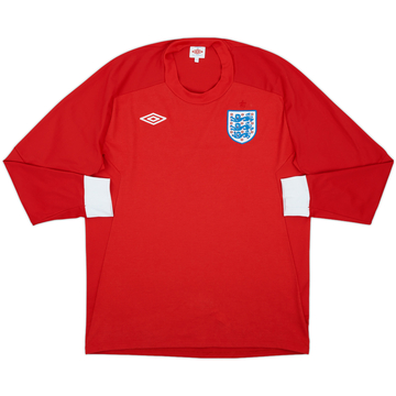 2010-11 England Away L/S Shirt - 8/10 - (L)