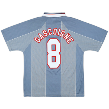 1996-97 England Away Shirt Gascoigne #8 - 8/10 - (L)